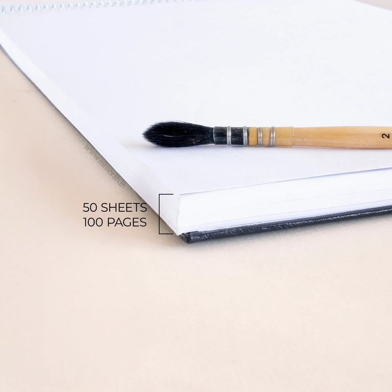 A3 - METAL SPIRAL SKETCHBOOK - 180GSM - (LANDSCAPE)