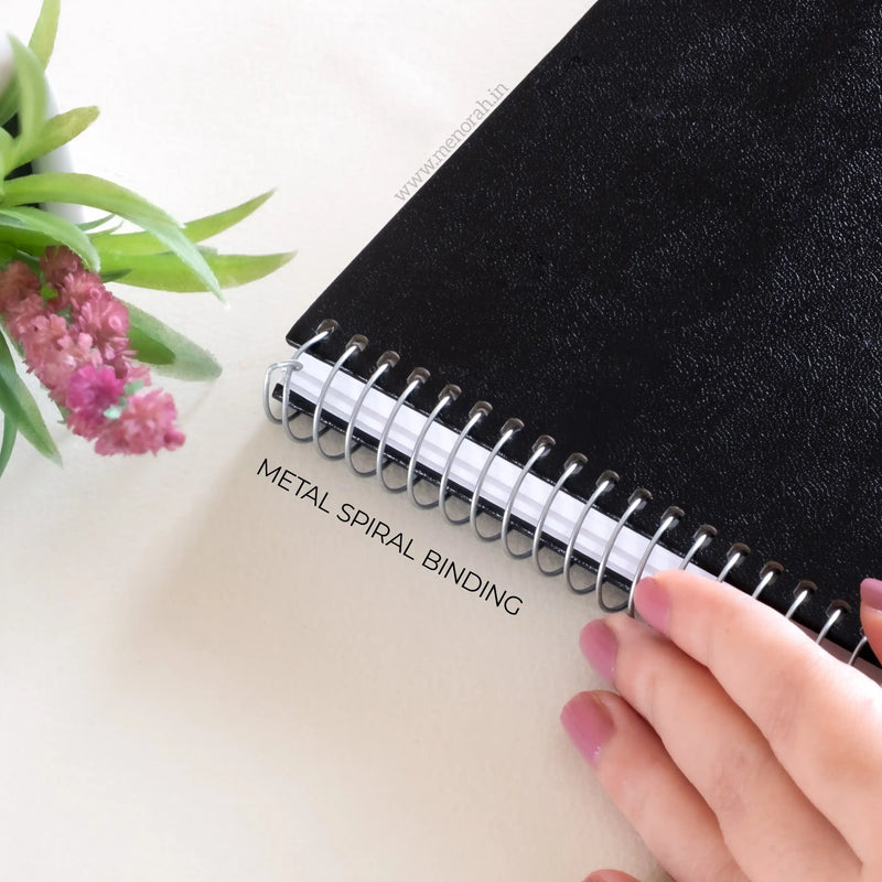 A3 - METAL SPIRAL SKETCHBOOK - 180GSM - (LANDSCAPE)