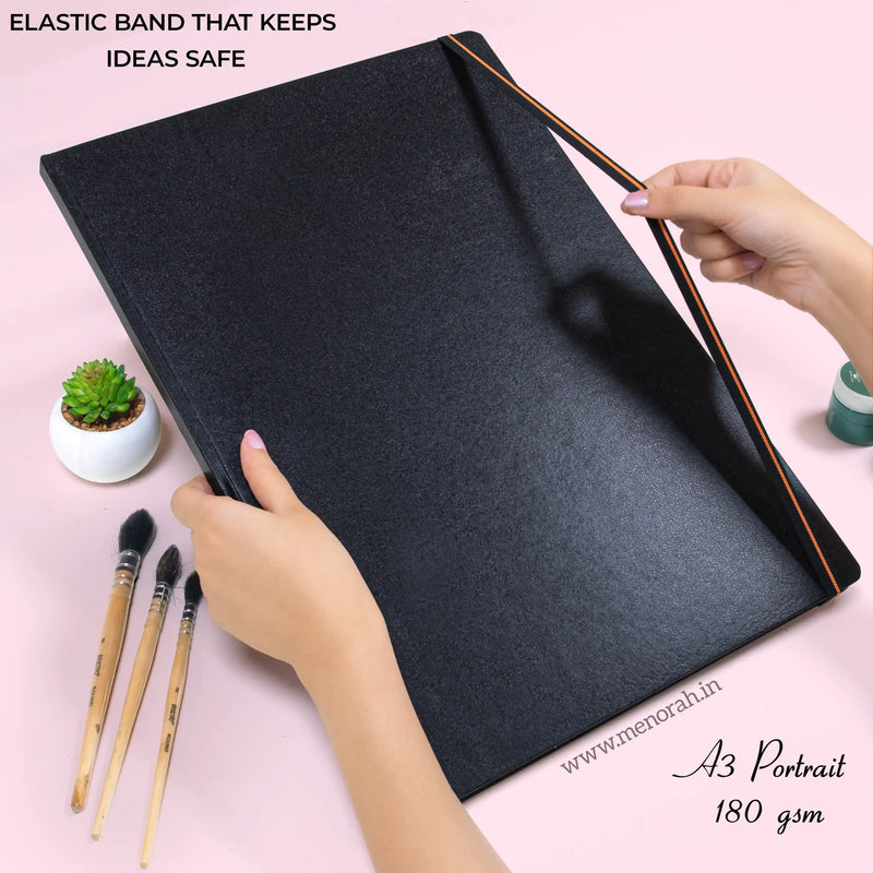 A3 - CASEBOUND SKETCHBOOK - 180GSM - (PORTRAIT)