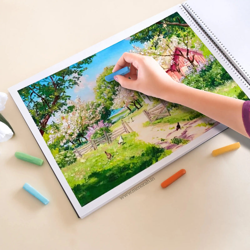 A3 - METAL SPIRAL SKETCHBOOK - 180GSM - (LANDSCAPE)