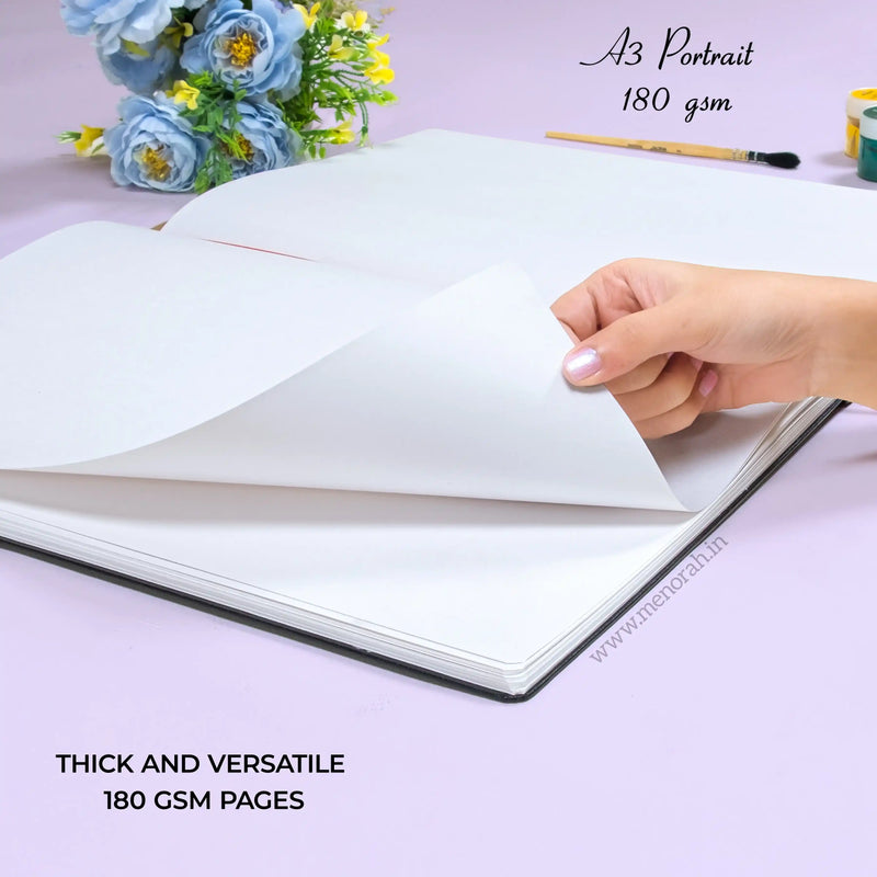 A3 - CASEBOUND SKETCHBOOK - 180GSM - (PORTRAIT)