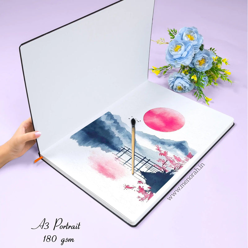 A3 - CASEBOUND SKETCHBOOK - 180GSM - (PORTRAIT)