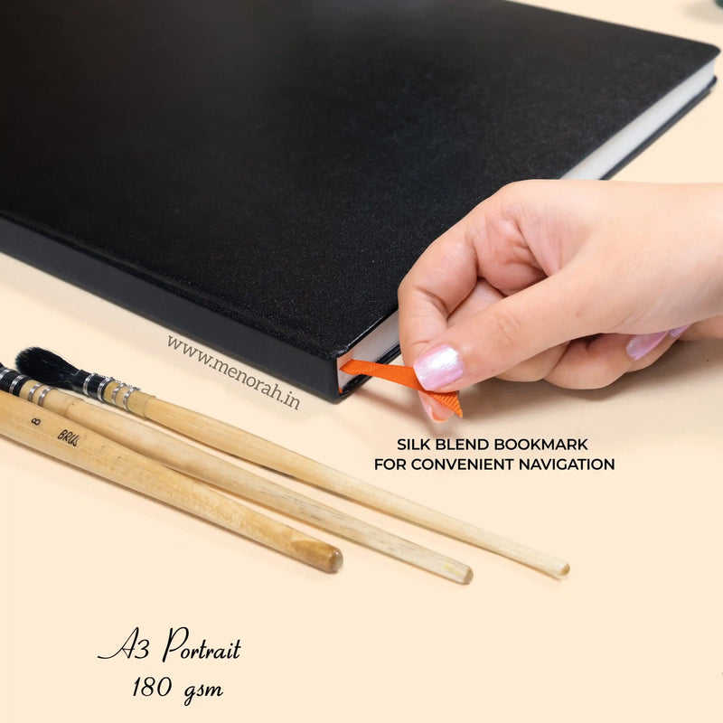 A3 - CASEBOUND SKETCHBOOK - 180GSM - (PORTRAIT)