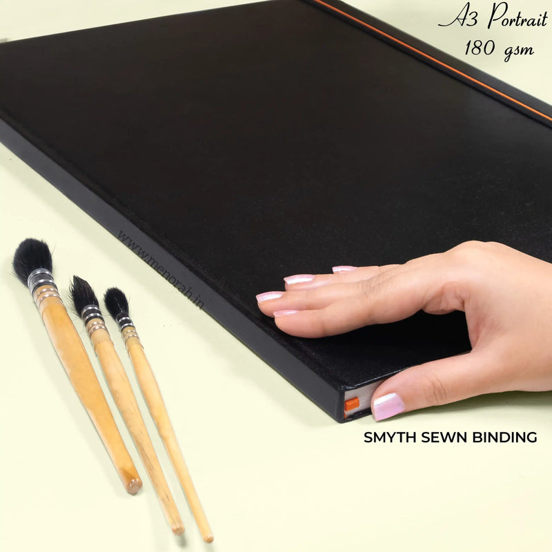 A3 - CASEBOUND SKETCHBOOK - 180GSM - (PORTRAIT)
