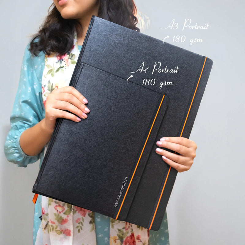 A3 - CASEBOUND SKETCHBOOK - 180GSM - (PORTRAIT)