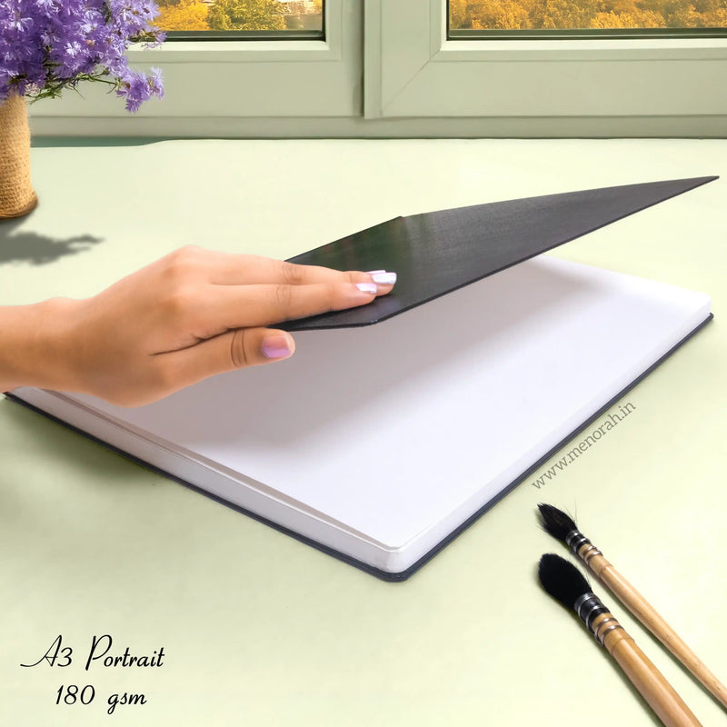 A3 - CASEBOUND SKETCHBOOK - 180GSM - (PORTRAIT)