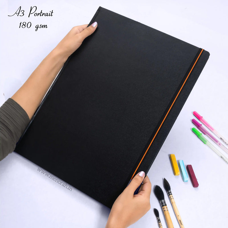 A3 - CASEBOUND SKETCHBOOK - 180GSM - (PORTRAIT)