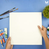 12x12 inch Canvas board, panel for painting, 380 GSM canvas panel, board for sketching