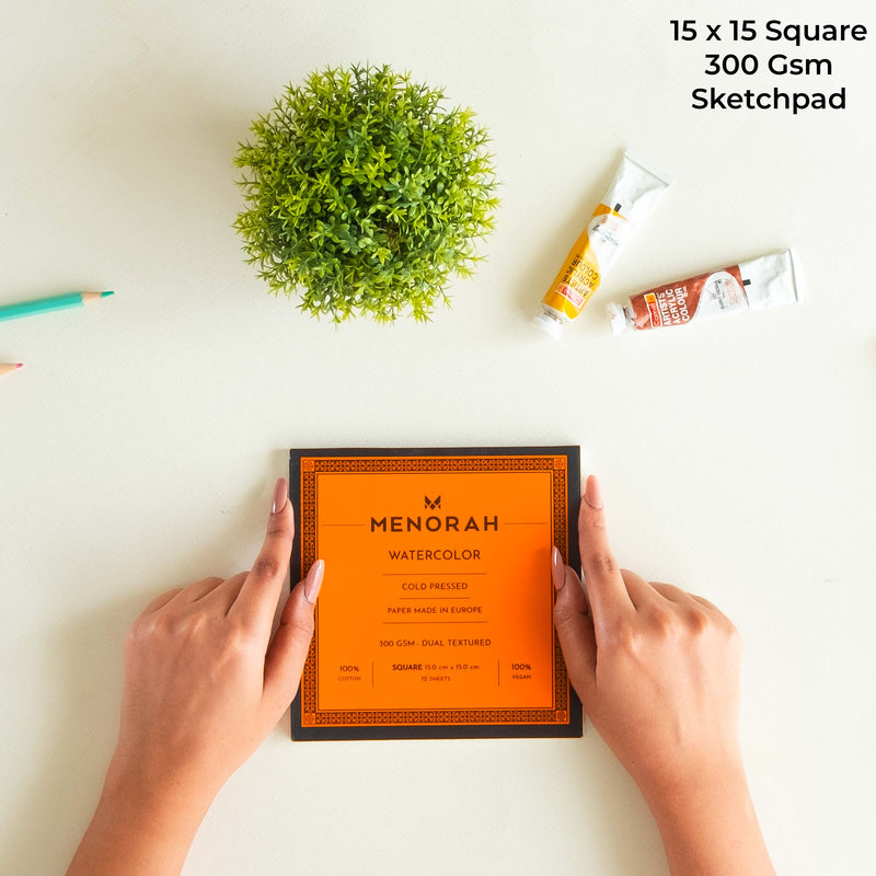 Square size book so you can carry it anywhere, it contains 24 Pages/12 sheets