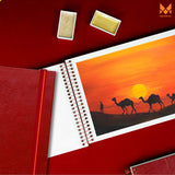 Evening scenery landscape drawing on 180 GSM sketchbook, mixed media sketchbook, artist sketch book.
