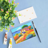 Beautiful nature scenery painting on 5x7 inch Canvas panel, 380 GSM canvas panel, board for sketching, gouache painting, acrylic painting. available in Pack of 4.