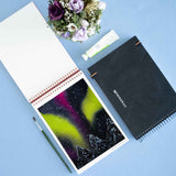watercolour Sketchbook 300 gsm 100% cotton Red colour sketchbook wuth elastic band acrylic osinting gouavhe sbd watercolour