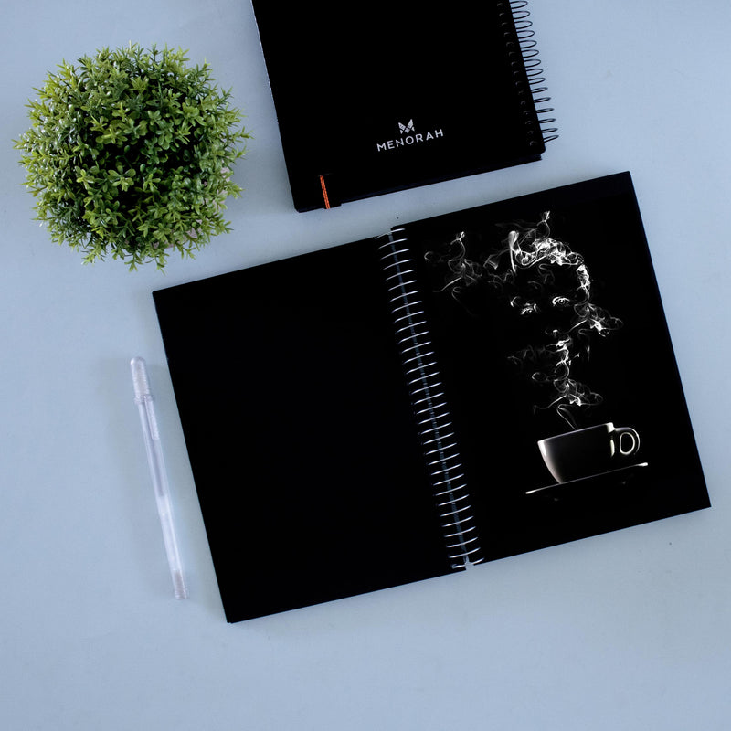 True Black Paper Sketchbook, Size A5,250GSM Portrait, CASEBOUND @ – MENORAH