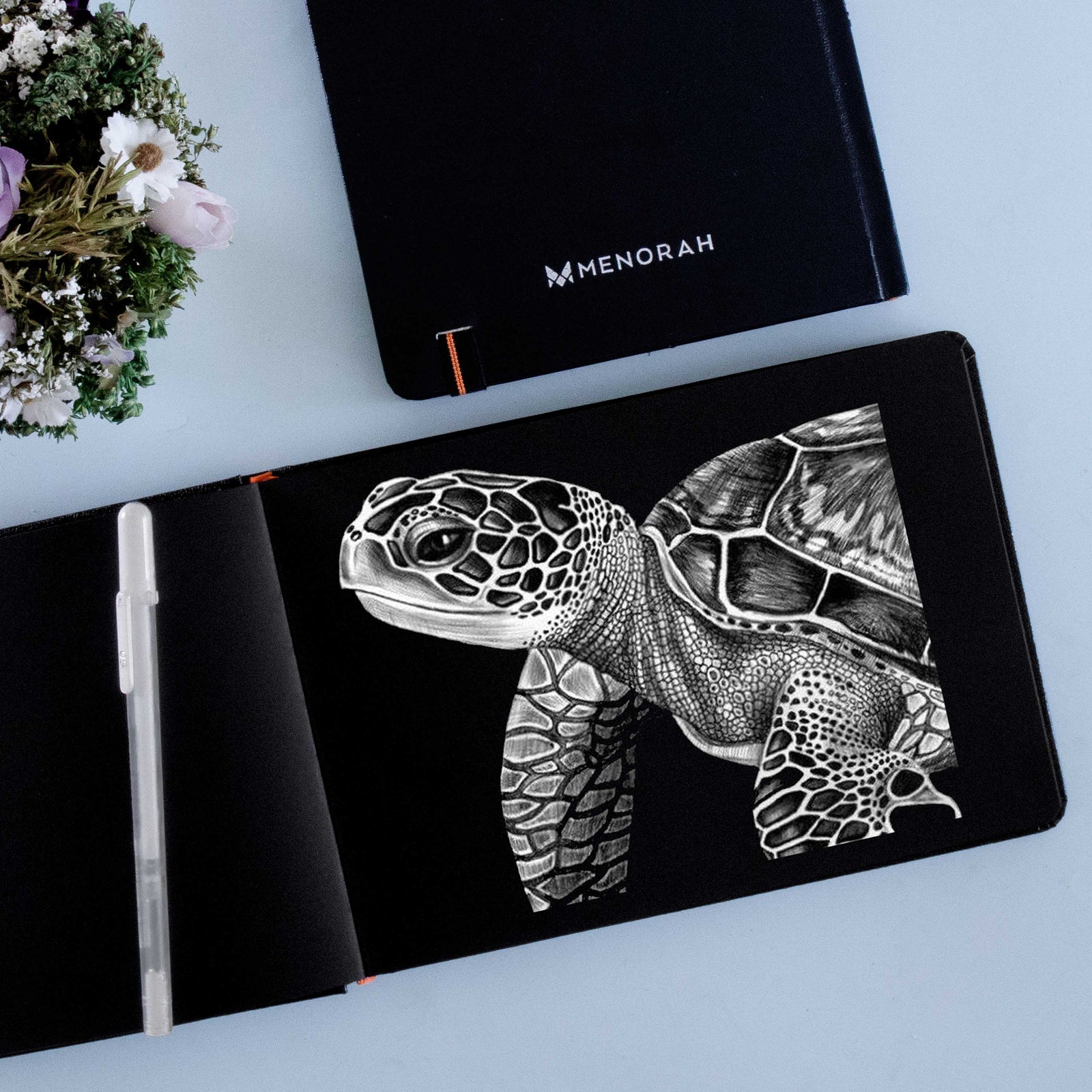 Black Sketchbook,A5,250 GSM black Landscape @ – MENORAH Creatif