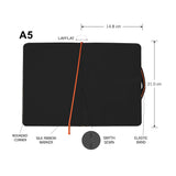  Menorah's True black sketchbook, Fully Handmade touch, 250GSM Thickness which makes the Gouache and acrylic paints stable. A5 Size Casebound Sketchbook - Dimensions 14.8cm x 21.0cm 