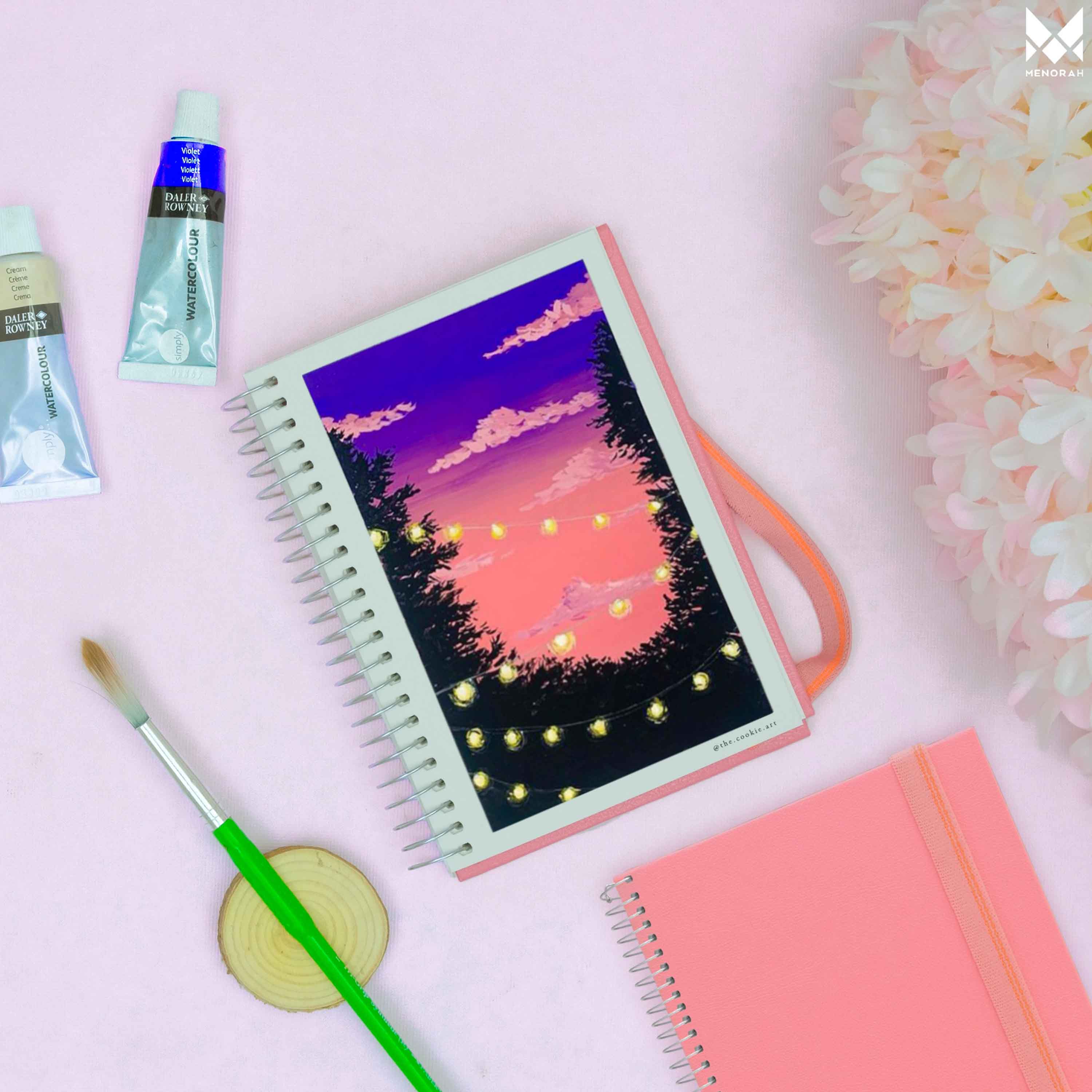 Buy A6 WATERCOLOUR SKETCHBOOK,300 GSM,SPIRAL PORTRAIT MENORAH