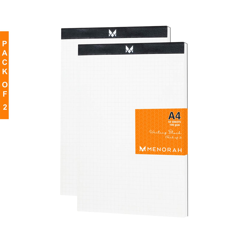 MENORAH Legal pad- Notepad (100 GSM) A4 Office Writing Pad